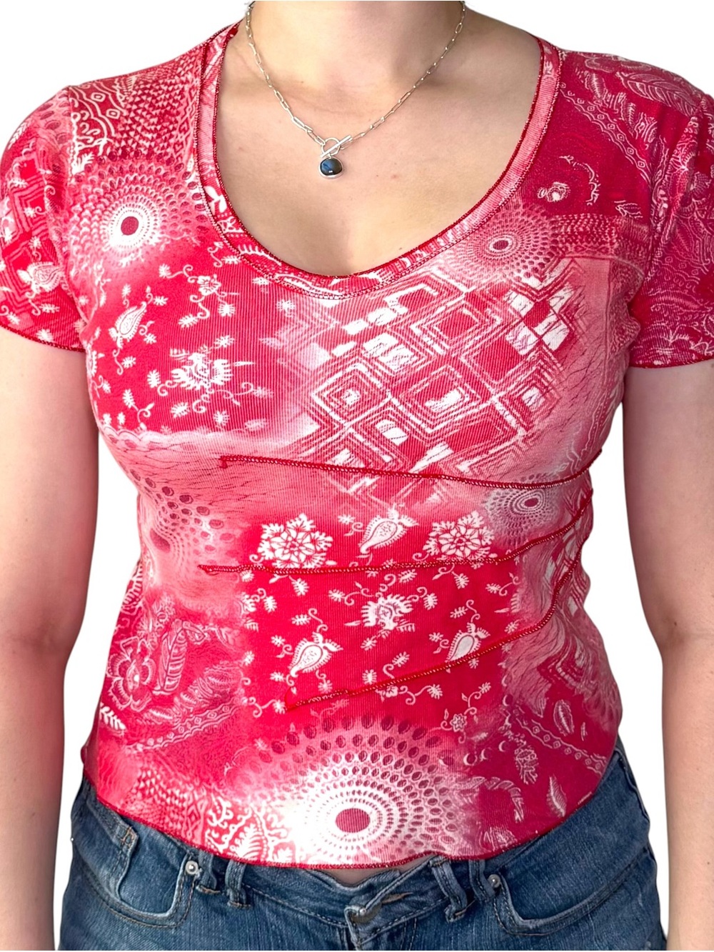 Rare Vintage Fairycore French Euro Affinités Armand Thiery Top fits M